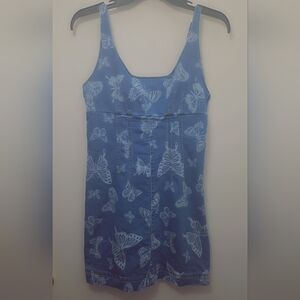 Shein Women's NWOT Blue Butterfly Dress